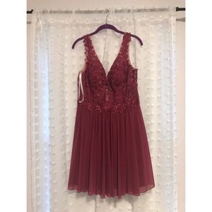 Sherri Hill Plum Homecoming Dress (size 14)